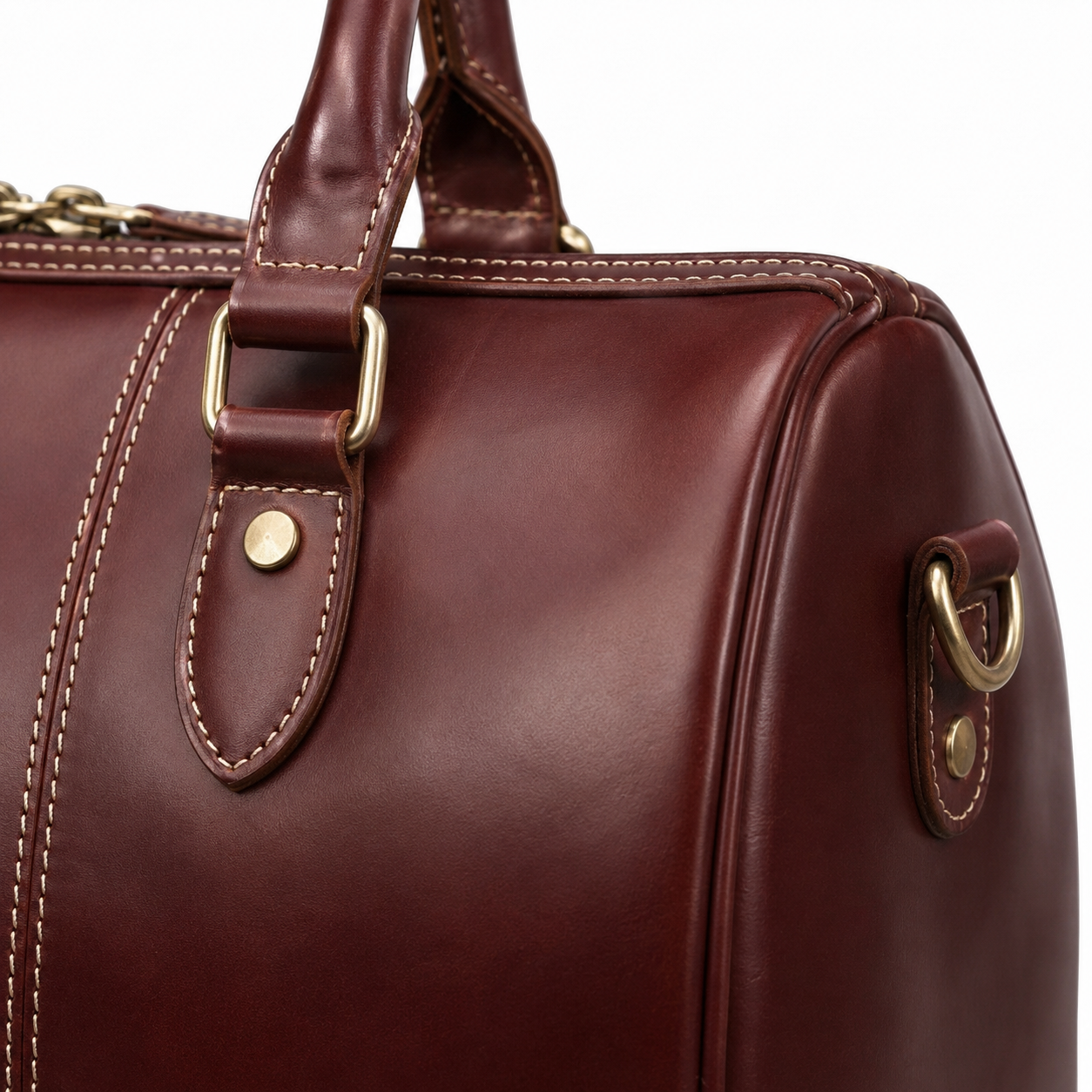 Le Sac de Voyage Le Marais – Cuir Bordeaux Patiné